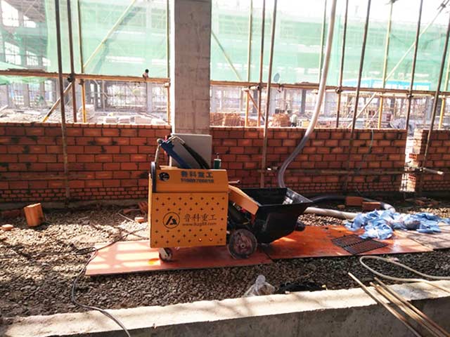 臥式二次構造柱泵施工現(xiàn)場