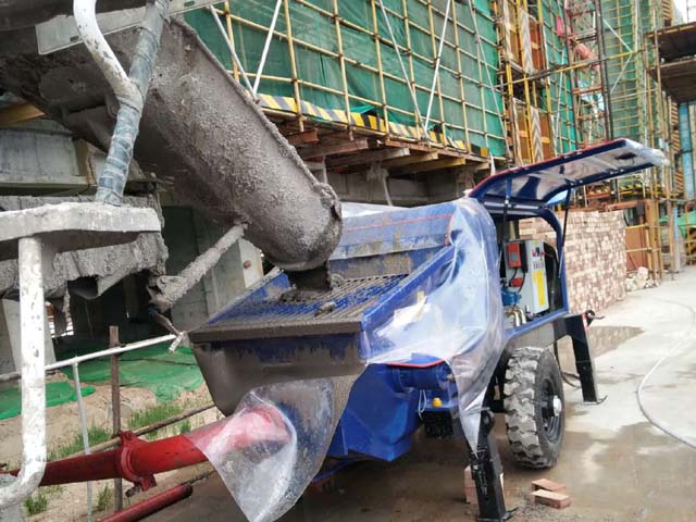 礦用小型細(xì)石混凝土泵